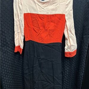 Kate Spade Red and Black Long Sleeve Dress